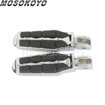 

Tombstone Style Motorcycle Foot Pegs Rest Pedal for Honda GL1800 Suzuki Boulevard M109R M50 M80 Custom Billet Aluminum Footpeg
