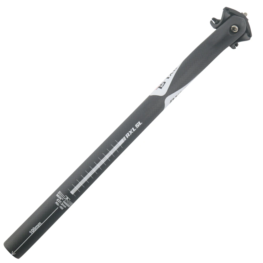 RXL SL Bicycle Seat Post 27.230.831.6mm Carbon Seatpost Mtb Bike Offset 25mm 3K Matte RedGrey Seatposts carbon  (3)