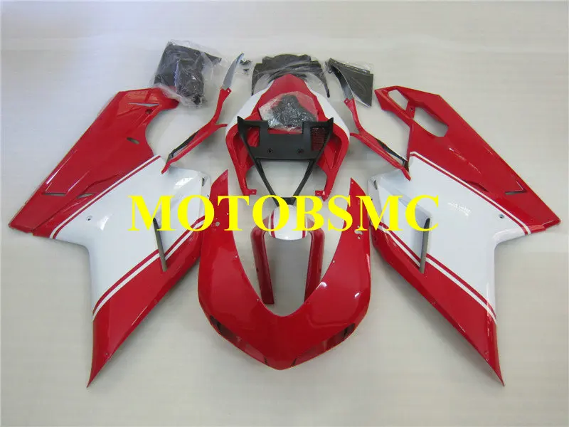 Набор обтекателей мотоцикла для DUCATI 848 1098 07 08 09 10 11 ducati 1198 2007 2008 2011 ABS Новый Белый