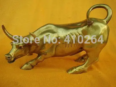 

Wall Street Bronze Fierce Bull OX Statue 8"L discount 30%