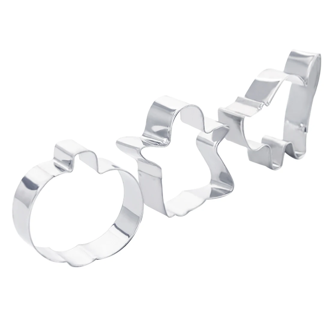 

New Stainless Steel Cake Stencils Halloween Scenario Pumpkin Cats Shape Cookie Cutters Set Soap Chocolate Mold Tools for Baking