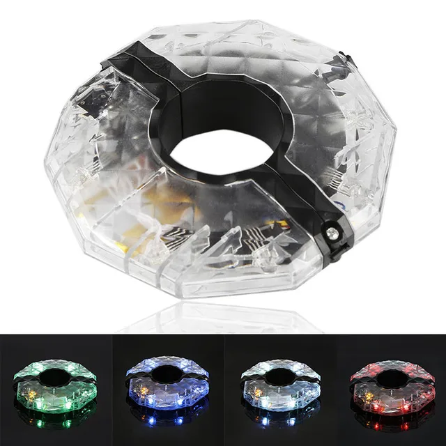 US $3.69 1PCS Colorful Bicycle Hubs Spoke Wheel Light MTB Bike Night Cycling Waterproof Front Tail Warning L