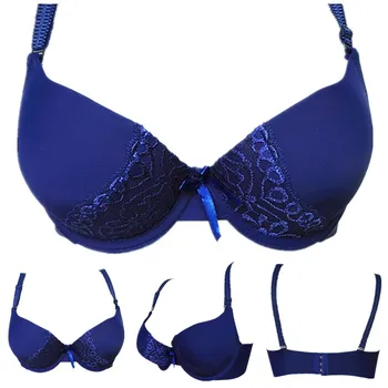 

Women's Comfort Devotion Underwired Padded Butterfly Lace T-shirt Bra Push up Underwear Sexy Seamless Basic Everyday Bra H334