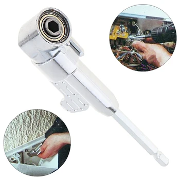 

Degree Turn Screwdriver Joints Drill Zinc Alloy Accessories Extensions Bending Socket Holder Adaptor with 1/4 Inch Hex Handle