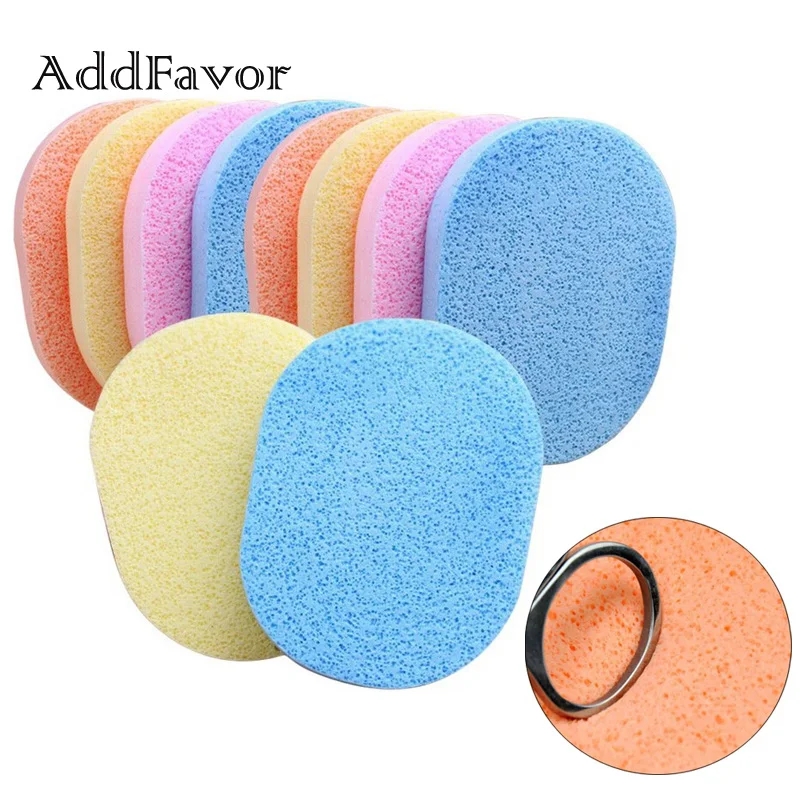 Addfavor 50PCS Face Washing Sponge Beauty Facial Cleansing Exfoliating