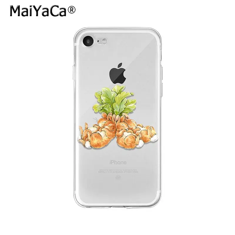 MaiYaCa Peter Rabbit TPU Soft Silicone Phone Case Cover for iPhone X XS MAX 6 6S 7 7plus 8 8Plus 5 5S XR