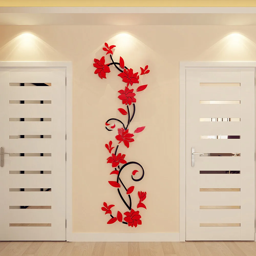 

Vase Flower Tree DIY Removable Art Vinyl Wall Stickers Decal Mural Home Decoration Bedroom TV Background Decoration Gift