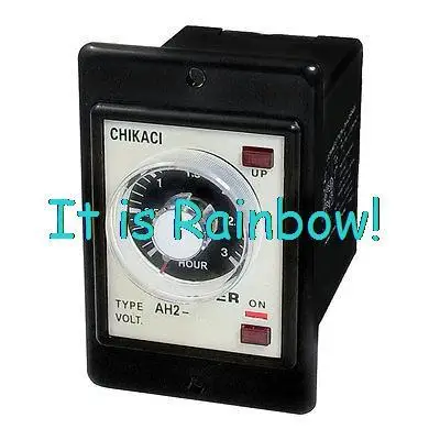 

Free Shipping Rotary Knob DPDT 8P 3 Hours 3H Timer Time Relay AC 220V w LED Indicator