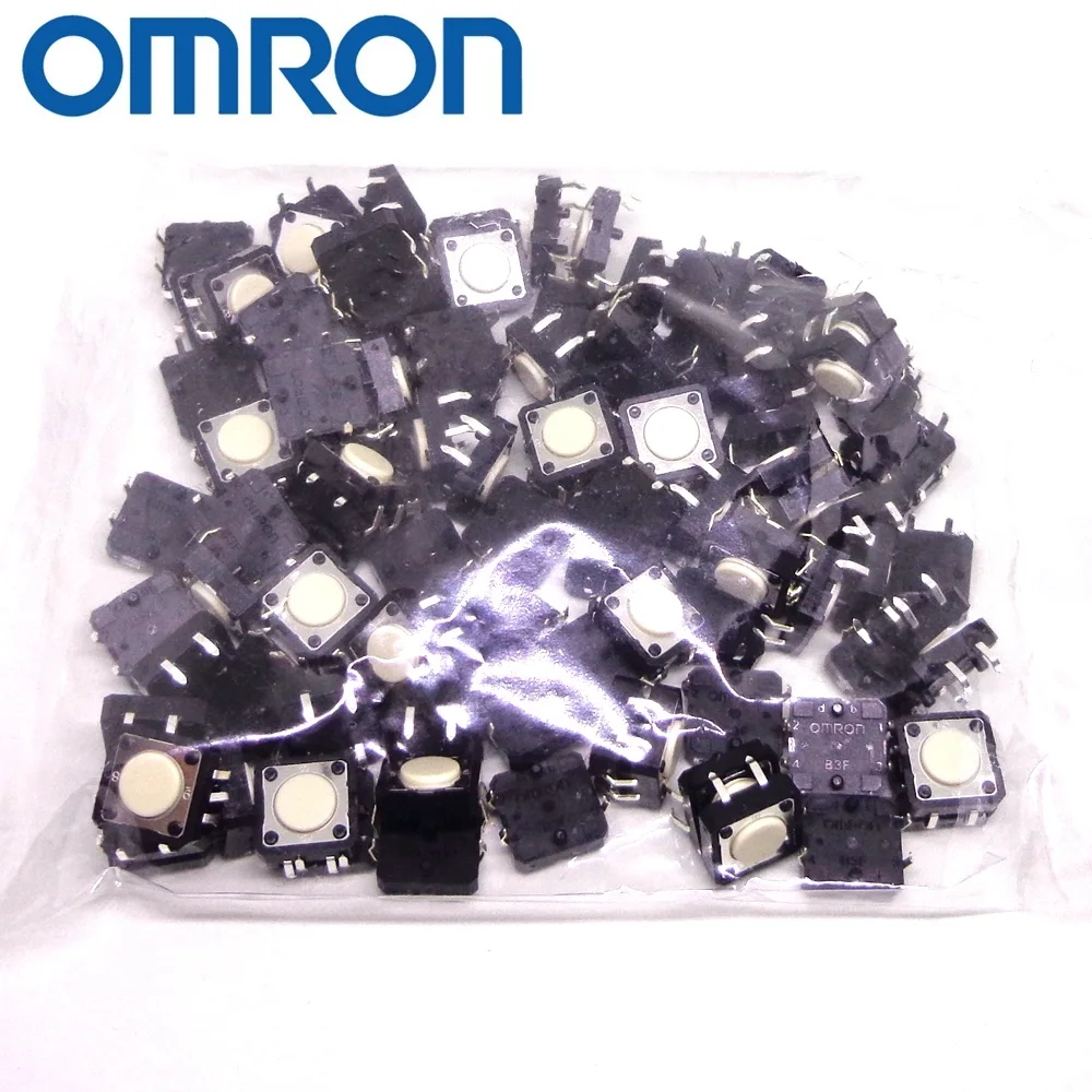 OMRON Тактильные переключатель 100 шт. B3F-4000 B3F-4050 B3F-4055 B3F-4005 B3F-5000 абсолютно и