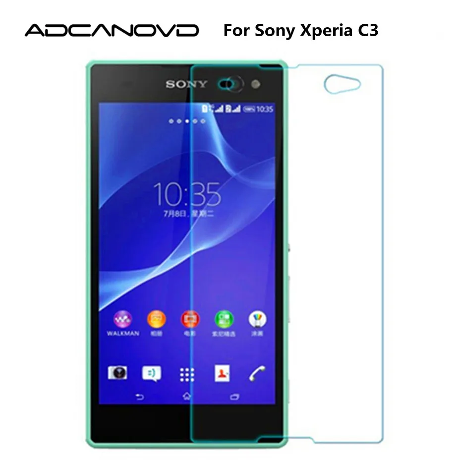 Ультратонкое защитное стекло 9H для Sony Xperia C3 S55T S55U D2502 D2533 двойная защитная пленка