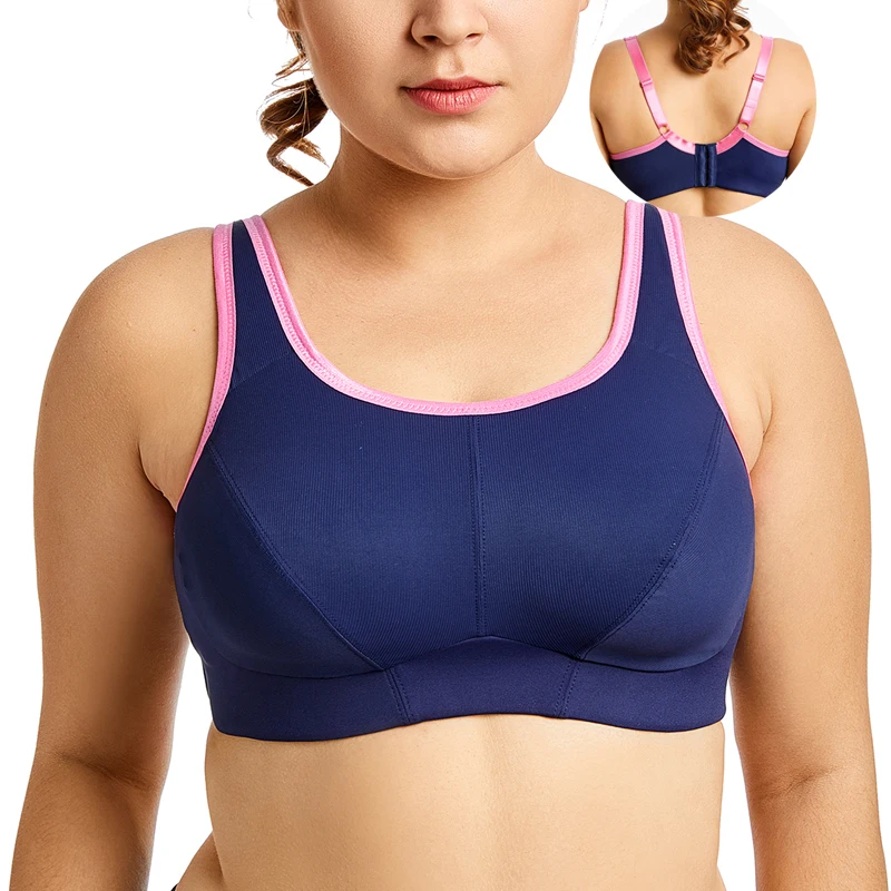 

36 38 40 42 44 46 48 C D DD E F Women Full Coverage High Impact Wireless Plus Size Full Support Active Bra