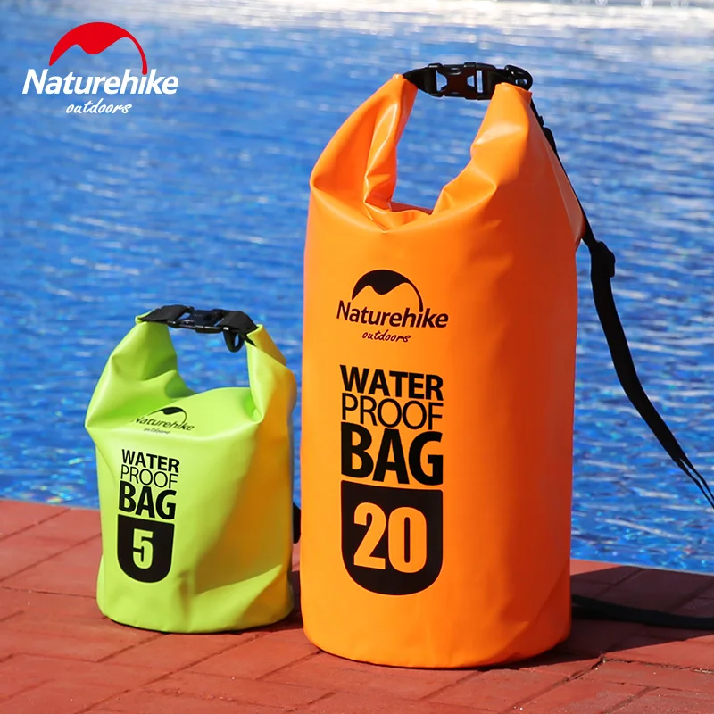 5L 10L 20L with strap portable waterproof bag swimming Storage bag drifting bag mobile phone camera bag men women green purple