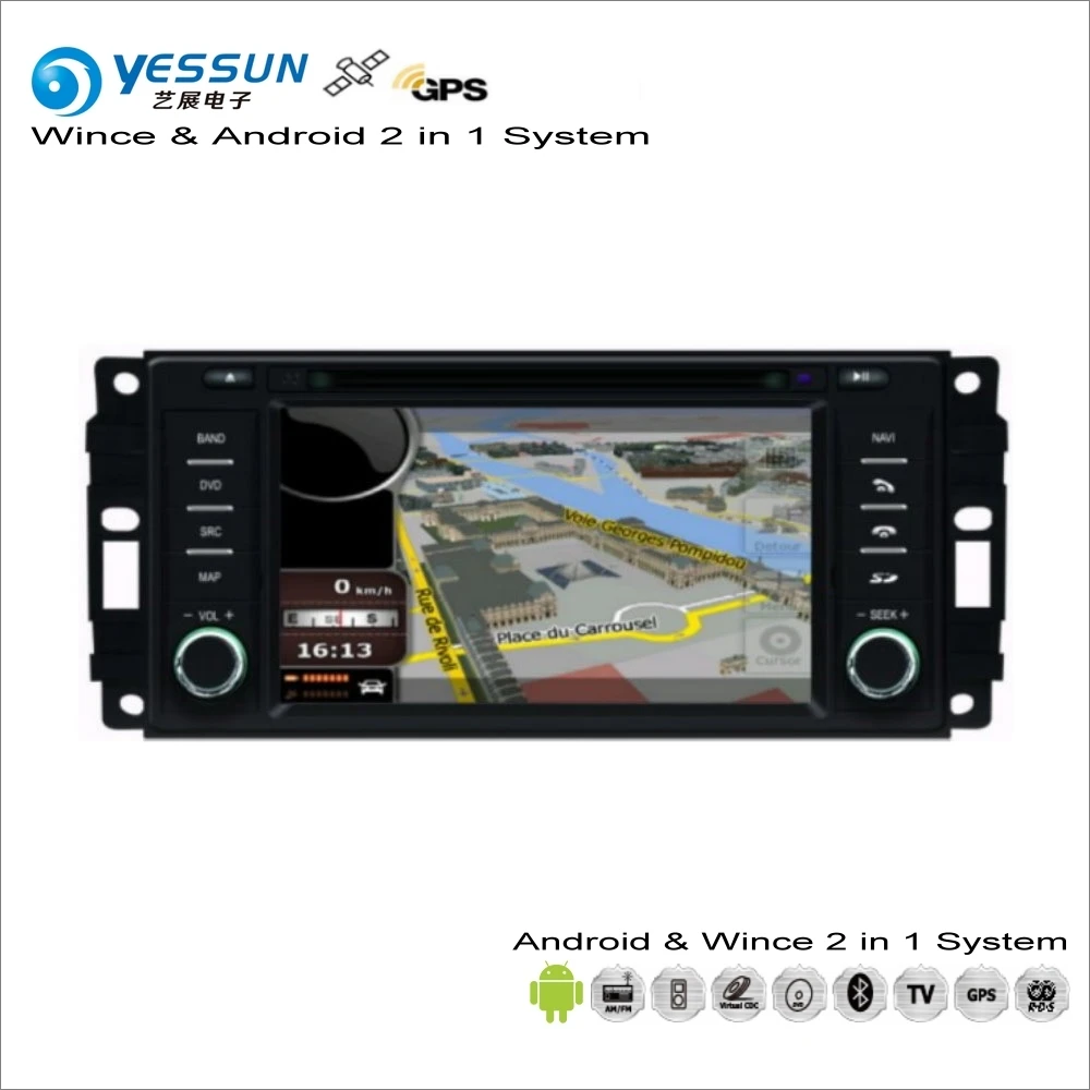 Clearance YESSUN For Chrysler Voyager /200 2008~2013 Car Android Multimedia Radio CD DVD Player GPS Navi Map Navigation Audio Video Stereo 1