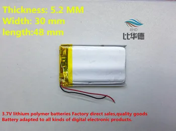 

(2pieces/lot)523048 800mah lithium- polymer battery quality goods quality of CE FCC ROHS certification authority