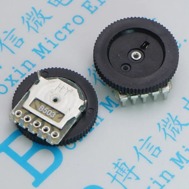 Double Dial B503 50K Gear Potentiometer 16 * 2MM 5 Feet Dial Potentiometerpotentiometer 50k