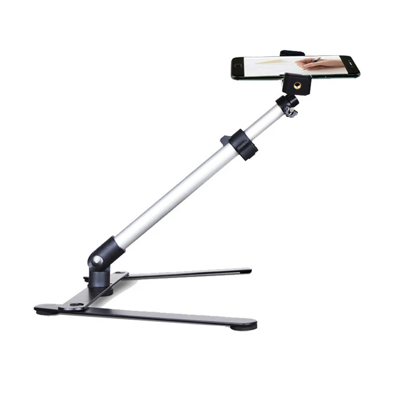 

Photography Mini Adjustable Table Phone Tripod Clip Set For Cell Phone Stand Holder Aluminum Tripod for iPhone X 7 8 Bluetooth