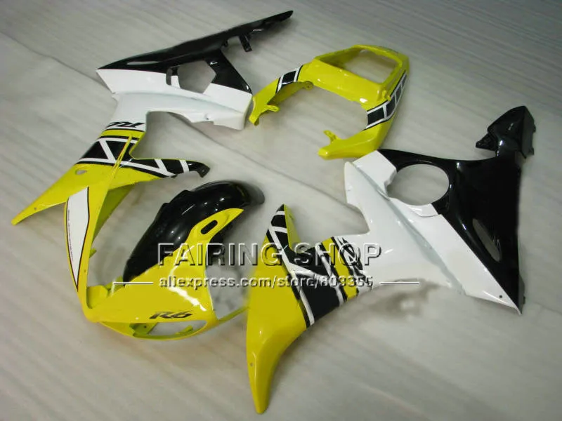 Новый комплект обтекателей для мотоцикла YAMAHA YZFR6 2003 2004 2005 матовых черных YZF R6 03 04 05