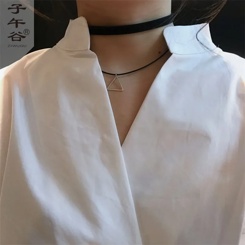 Blusa Mujer 2018 модная блуза Корейская винтажная шикарная тонкая v образный вырез