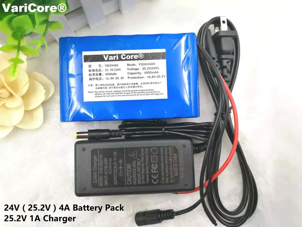 

VariCore 24V 4000mAh 6S2P 18650 Battery 4AH18650 / LED Light Use Alternative Power / Battery Electric Bicycle Free Shipping