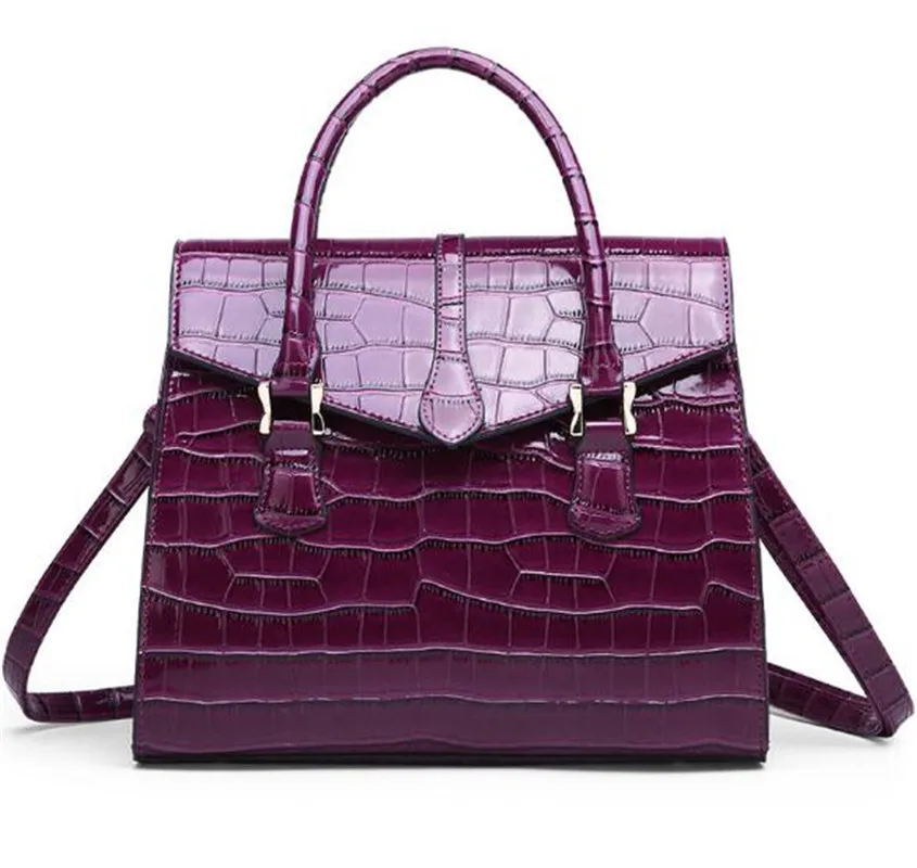 

Spring New Women's Bag 2019 Crocodile Lock Alligator Luxury Handbags Women Crossbody Bags Shoulder Female Messenger bags