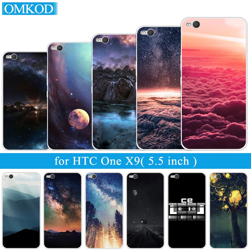 Силиконовые чехлы Звездное небо для HTC One X9 X 9 Fundas прозрачный ТПУ Coque протектор