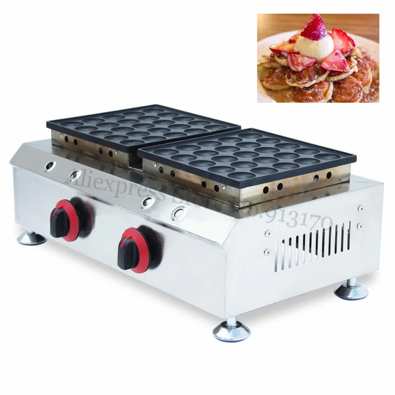 Gas Non stick Small Pancake Machine Dutch Poffertjes Maker Nonstick