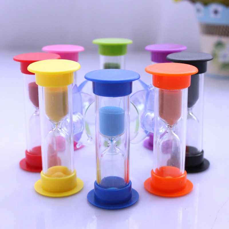Three minutes sucker hourglass wall Child brushing timer countdown manually rotated 360 degrees | Дом и сад