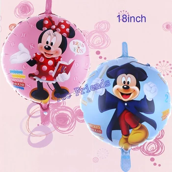 

30pcs/lot 18inch cute Mickey doctor balloons cartoon Mickey Minnie mouse helium Ballons for Kids Birthday Party Decorations