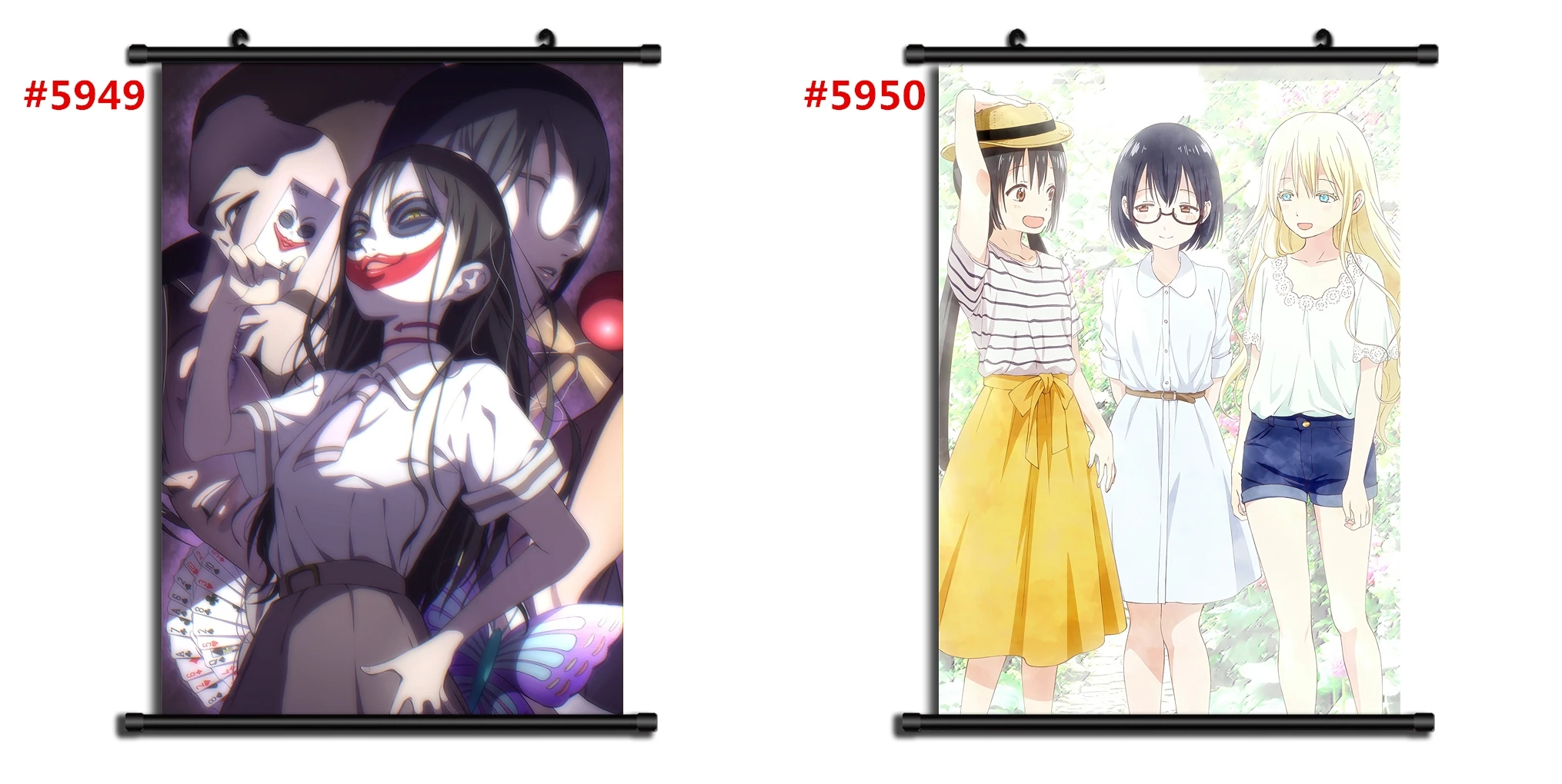 Asobi Asobase Аниме Манга стены искусства плакат свиток|Рисование и каллиграфия| |