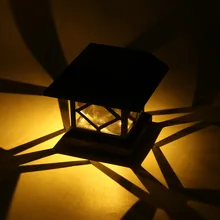 Уличная Солнечная лампа для декоративный забор для сада Вилла парковочная лампа-колонна ворота двора дачный пейзаж забор Солнечный свет