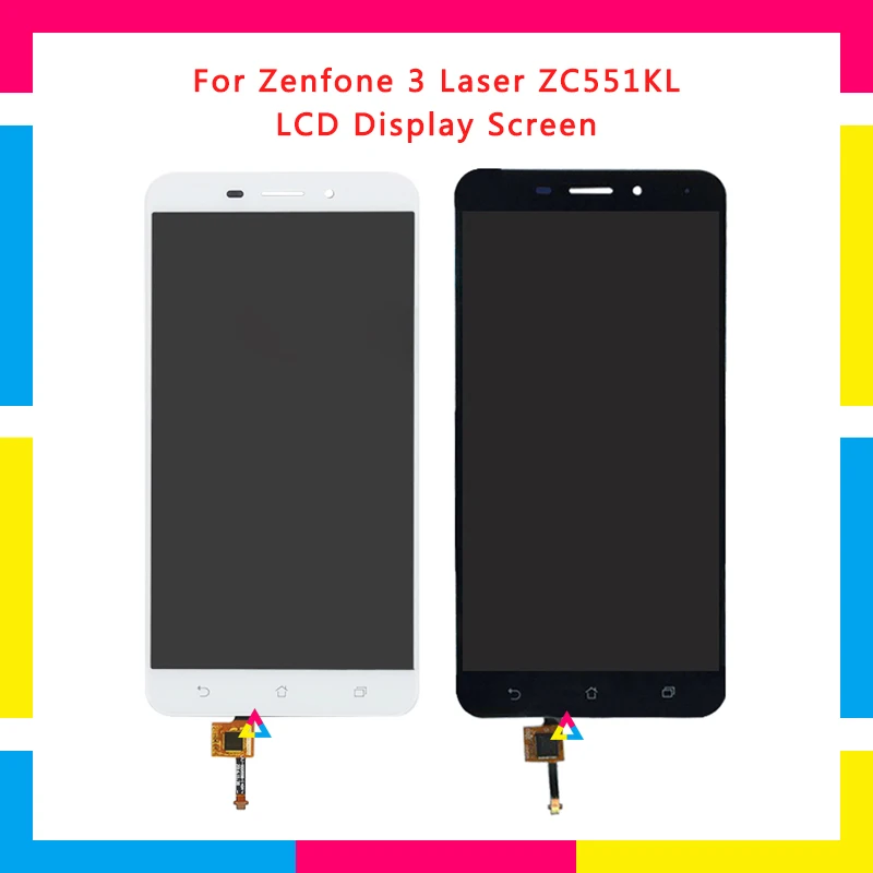 

LCD Display Screen With Touch Screen Digitizer Assembly For ASUS Zenfone 3 Laser ZC551KL Replacement