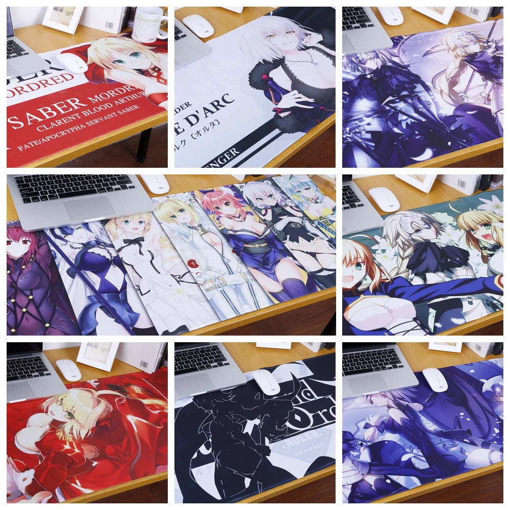 Коврик для мыши с рисунком из аниме Fate Grand Order Жанна д/дук альтер саблей Нерон