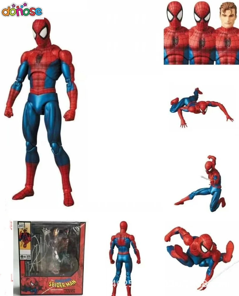 

Marvel Avengers Spiderman The Amazing Spider-Man Comic Ver. Spider Man Spider-Man MAF075 Action Figure Collectible Model Toy