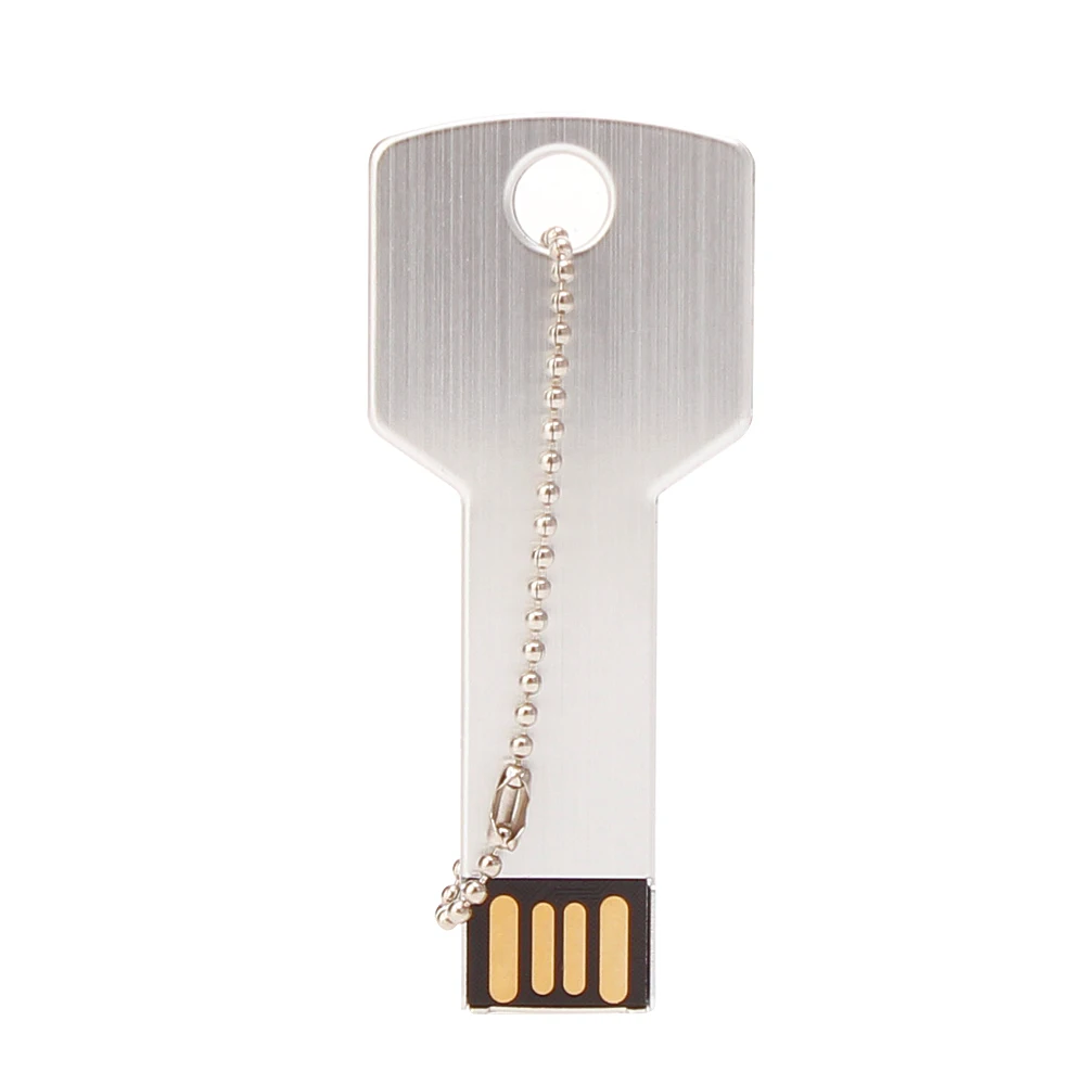 Металлический ключ USB флэш-накопитель 64 ГБ реальная емкость флешки 32 Гб U диск 2,0 128 ГБ 16 ГБ 8 ГБ 4 ГБ флеш-накопитель Memoria Usb Бесплатный Пользовательский логотип