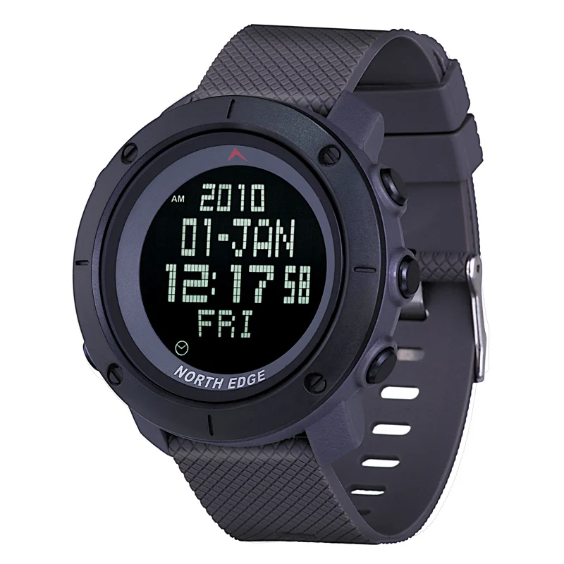 NORTH EDGE Men's sports Digital watch Hours for Running Swimming military army watches water resistant 50m stopwatch timer 