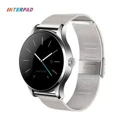 Оригинальный Interpad K88H Смарт-часы классический здоровья из металла Smartwatch монитор сердечного ритма кожа и Сталь ремешок для Для мужчин Для