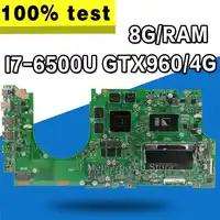 UX510UW ノートパソコンのマザーボード I7-6500U GTX960/4 グラム 8 グラム/ASUS 用 UX510 UX510UX UX510UXK UX510UWK テストメインボード UX510UW マザーボード