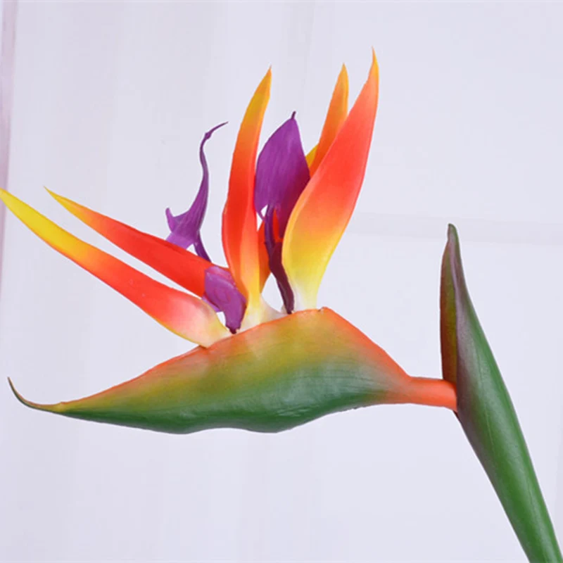 

Simulation Artificial Flower Fake Strelitzia Vivid Home Wedding Party Decoration KM88