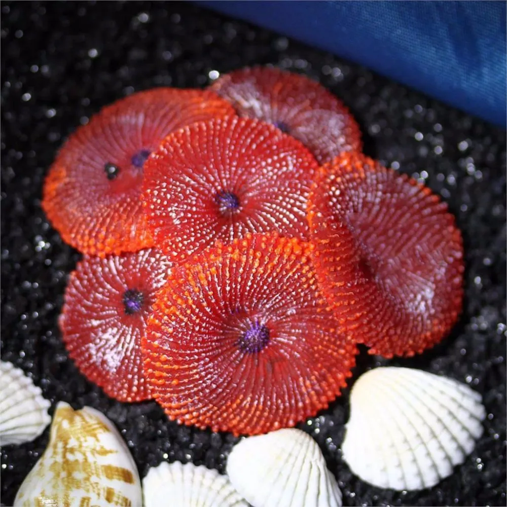 Синие красные зеленые украшения аквариума искусственные резиновые кораллы морские Растения Орнамент силиконовые нетоксичные