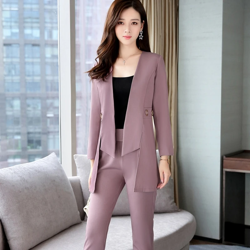Marea Selvaggio Autunno Temperamento Sottile Pezzi Due Moda 2 Irregolare Nuova 1 Vestito Donna Primavera L'inverno Stazione 3 Signore E Europea znZq5