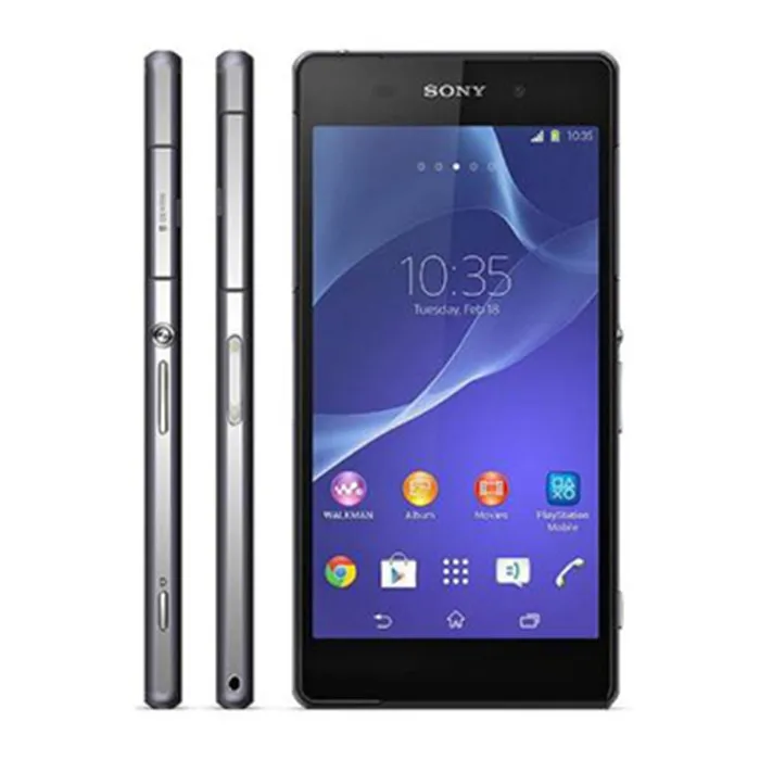 Разблокированный мобильный телефон sony Xperia Z2 D6503 Android четырехъядерный GSM WCDMA 4G LTE ram 3 ГБ rom 16 Гб 5,2 дюймов камера 20 МП