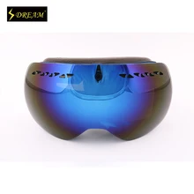 Men Women TPU Anti-fog Dual Lens Super Wide Angle Lens Snowboarding Ski Goggle Glasses Eyewear With Free Bag