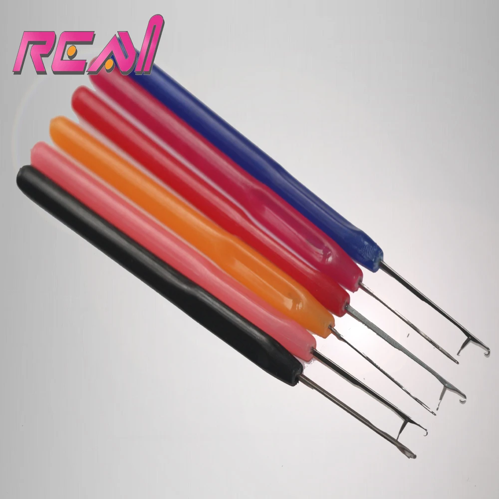 

100pcs Plastic Handle Hair Pulling Needle / Micro Rings / Loop Hair Extension Tools