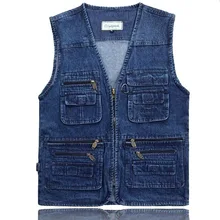 Новейший дизайн жилетов для мужчин, джинсовые жилеты для мужчин с несколькими карманами, модный жилет для мужчин, куртка без рукавов, жилет для рыбалки, GA140