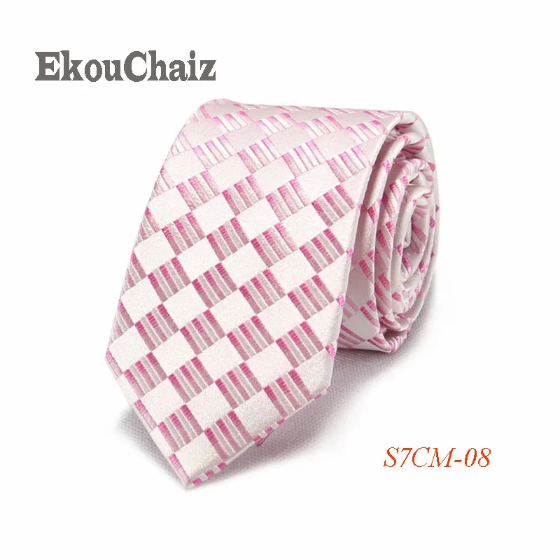 Новые деловые галстуки для мужчин из натурального шелка, Свадебный галстук для жениха, мужские галстуки на заказ, галстуки Corbata Gravatas - Цвет: 8