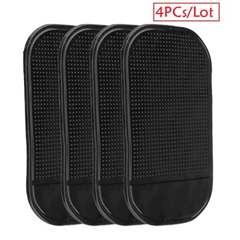 

4Pcs/Lot Car Dashboard Pad Anti-slip Mat for Mobile Phone Key GPS Sticky Mats In Car Mobiles Holder Auto Interior Accessories