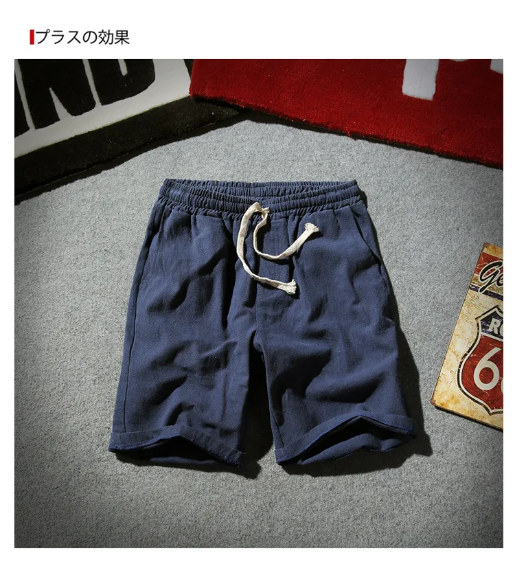 Sinicism Store красочные хлопковые льняные летние шорты мужские пляжные шорты мужские s тренировочные штаны цвета хаки Шорты повседневные белые спортивные шорты 5XL