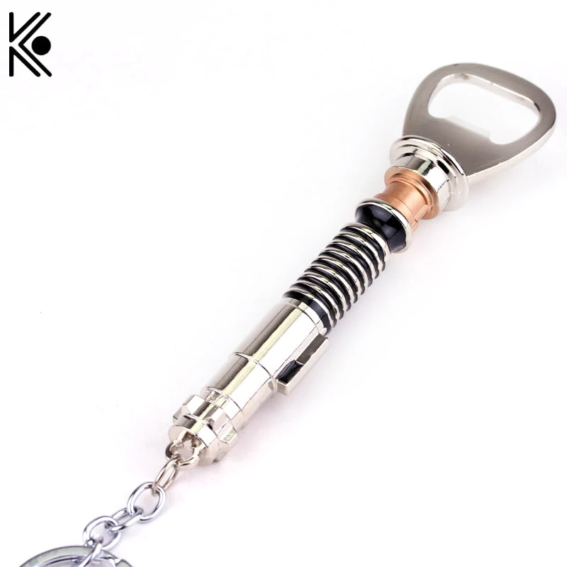 Big 13cm Star wars bottle opener keychain modelled on Luke's Lightsaber