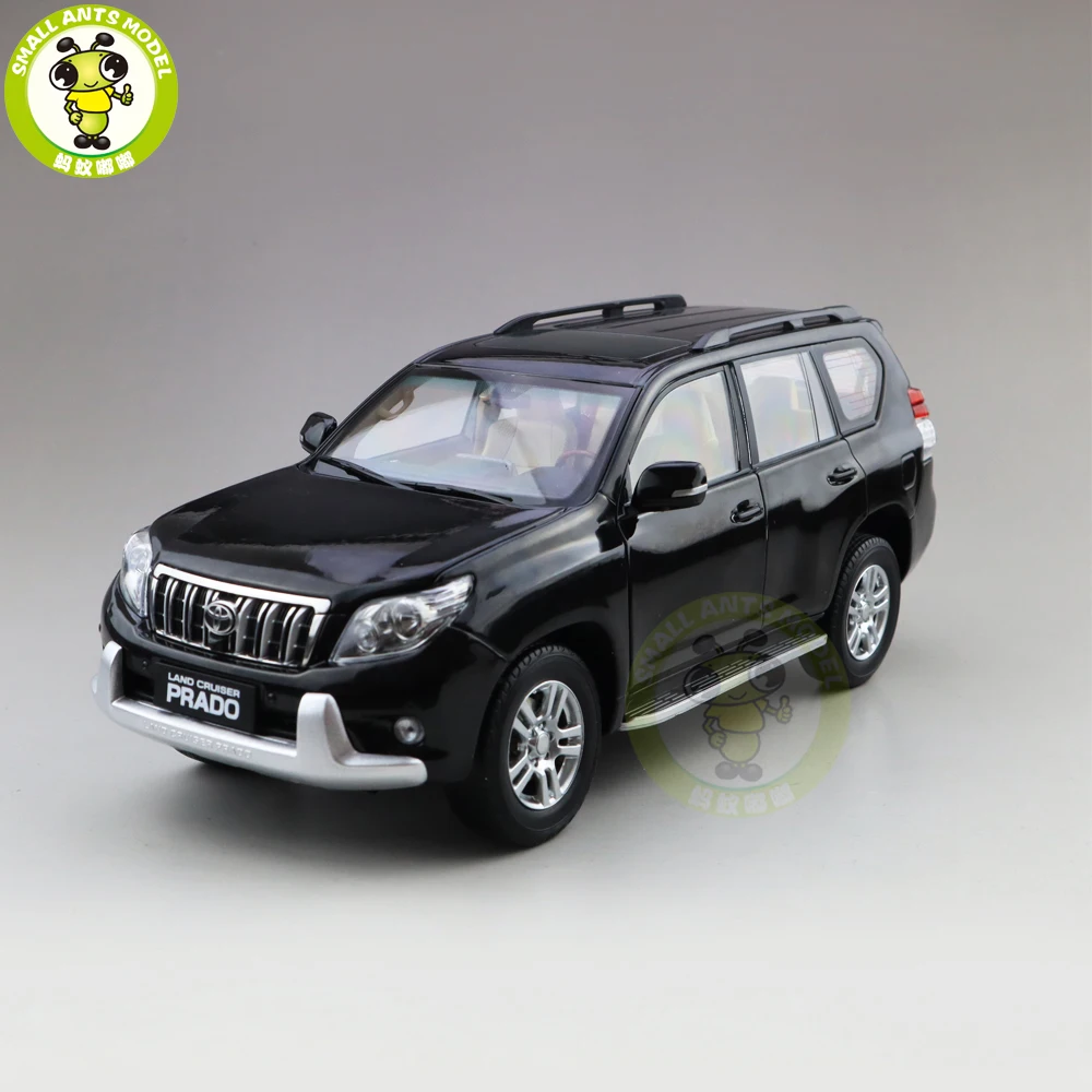 1/18 Land Cruiser Prado литая под давлением модель автомобиля SUV игрушки Детские подарки для мальчиков девочек коллекция хобби черный