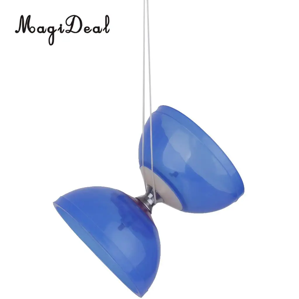 MagiDeal Rubber 5-Bearing Diabolo With Handsticks & String Juggling Toy for Professionals Beginners Children Adult Classic Toy